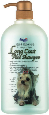 

Forbis Long Coat Aloe Shampoo 750 ml Allergy Relief, Anti-dandruff, Anti-fungal, Anti-itching, Anti-microbial, Anti-parasitic, Conditioning, Flea and Tick, Hypoallergenic, Whitening and Color Enhancing Normal Dog Shampoo(750 ml)