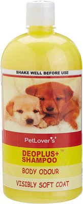 

Pet Lovers Deoplus Allergy Relief, Anti-dandruff, Anti-fungal, Anti-itching, Anti-microbial, Anti-parasitic, Conditioning, Flea and Tick, Hypoallergenic, Whitening and Color Enhancing Dog Shampoo(1 L)