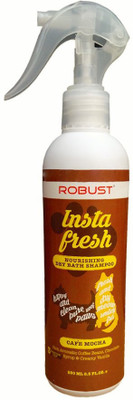 

Robust Instafresh (Waterless Shampoo) Allergy Relief, Anti-dandruff, Anti-fungal, Anti-itching, Anti-microbial, Anti-parasitic, Conditioning, Flea and Tick, Hypoallergenic, Whitening and Color Enhancing Cafe Mocha Dog Shampoo(250 ml)