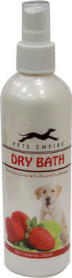 

Pet Empire Dry Bath strawberry 250ml Allergy Relief, Anti-dandruff, Anti-fungal, Anti-itching, Anti-microbial, Anti-parasitic, Conditioning, Flea and Tick, Hypoallergenic, Whitening and Color Enhancing Strawberry Dog Shampoo(250 ml)