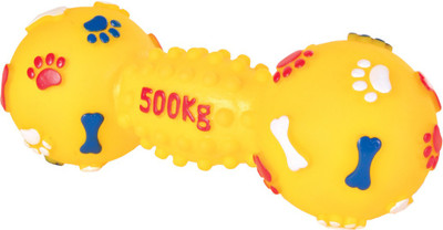 

Trixie Dumbbell Vinyl Rubber Chew Toy, Squeaky Toy For Dog