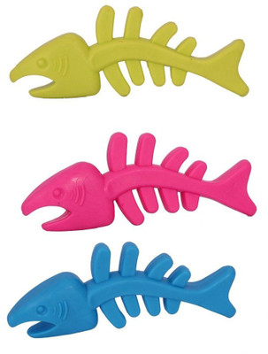 

SRI Natural Rubber Colourful Fish Shape Chew Toys for Puppy Rubber Chew Toy For Dog