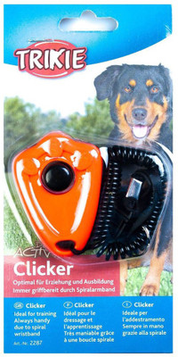 

Trixie Clicker, with spiral wrist loop Plastic Training Aid For Dog