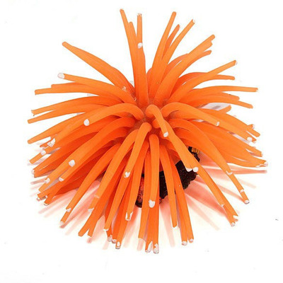 

Creative Spinach Orange Sea Anemone Silicone Rubber Toy For Fish