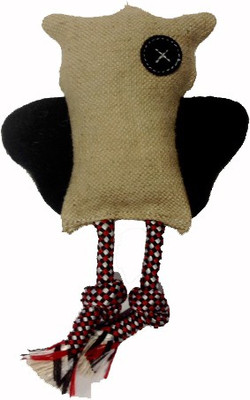 

Snug Hug Jute Owl Black Jute Chew Toy For Dog