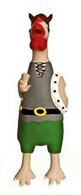 

Karlie Viking Crazy Chicken Latex Rubber Squeaky Toy For Dog