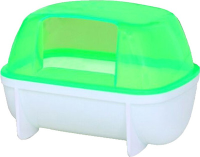 

Anokhe Collections 12 cm Bath Sand Tub cum Bathroom for Hamsters / Dwarf / Gerbil / Chinchilla / Mice Plastic Training Aid For Hamster