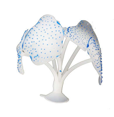 

Creative Spinach Blue Silicone Aquarium Coral Silicone Rubber Toy For Fish