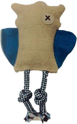 

Snug Hug Jute Owl Blue Jute Chew Toy For Dog