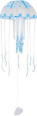 

Creative Spinach Blue Silicone Aquarium Jellyfish Silicone Rubber Toy For Fish