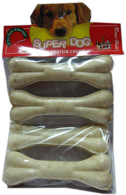 

Super Dog Chew Bone Small 4 Pieces Chicken Dog Treat(200 g, Pack of 2)