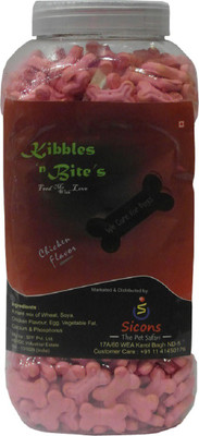 

SICONS Dog Biscuit Kibbles n Bite's Jar Chicken, Stawbery Chicken, Fruit Dog Treat(900 g)