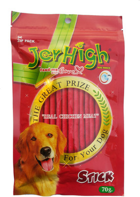 

JerHigh Stick Chicken Dog Treat(70 g, Pack of 6)