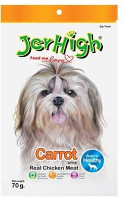 

JerHigh Goofy Tails Carrot Chicken Dog Treat(70 g)