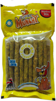 

Super Dog Munchy Sticks 25 Pieces Chicken Dog Treat(200 g, Pack of 2)