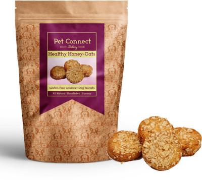 

Pet Connect HandBaked Healthy Honey-Oats Doggie Biscuits Honey, Oats Dog Treat(250 g)