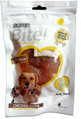 

Super Bite Chips Chicken Dog Treat(70.0 g, Pack of 4)