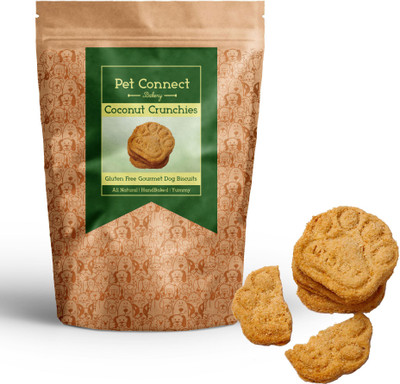 

Pet Connect Coconut Crunchies Doggie Biscuits Coconut Dog Treat(250 g)