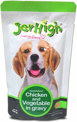 

JerHigh Gravy Chicken, Vegetable Dog Treat(120 g, Pack of 3)
