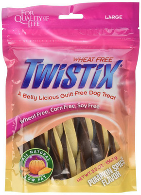 

Twistix Pumpkin Spice Flavor Large Vanilla Dog Treat(156 g)