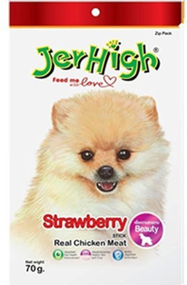 

JerHigh Strawberry Chicken Dog Treat(70 g)