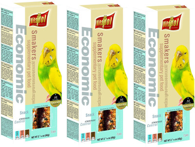 

Vitapol Economic Smakers For Budgie Vegetable Bird Treat(180 g, Pack of 3)
