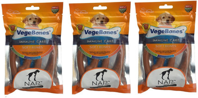 

Nap Pet India IMMUNE CARE TREAT BONES Chicken, Rice Dog Treat(450 g, Pack of 3)