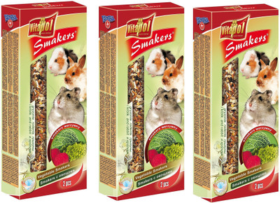 

Vitapol Vegetable Smakers For Rodents Vegetable Mouse Treat(270 g, Pack of 3)