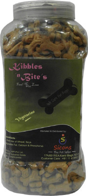 

SICONS Dog Biscuit Kibbles n Bite's Jar Veg Vegetable Dog Treat(900 g)