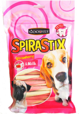 

Goodies SpiraStix Milk, Berry Dog Treat(450 g)
