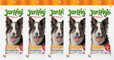 

JerHigh Bacon 70gm Dog Treat(70 g, Pack of 5)