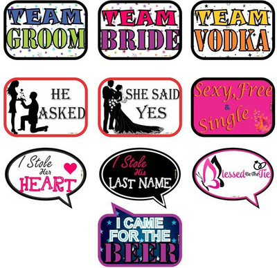 

Pics And You Wedding Themed Party/Photobooth Placard/Board - PLWD14 Photo Booth Board(Wedding)