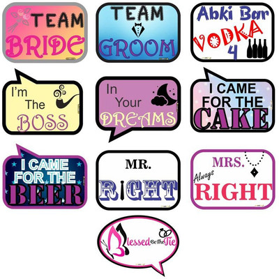 

Pics And You Wedding Themed Party/Photobooth Placard/Board - PLWD16 Photo Booth Board(Wedding)
