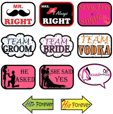 

Pics And You Wedding Themed Party/Photobooth Placard/Board - PLWD17 Photo Booth Board(Wedding)
