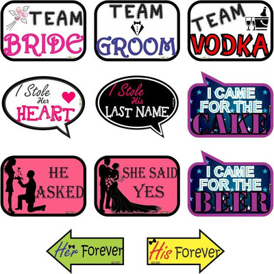 

Pics And You Wedding Themed Party/Photobooth Placard/Board - PLWD13 Photo Booth Board(Wedding)