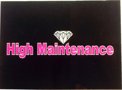 

Funcart High Maintenance Photo Booth Board(Party)