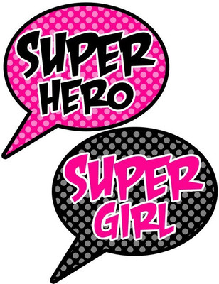 

Fancy Steps Super Hero Photo Booth Board(Party)