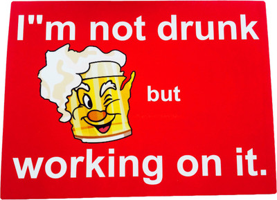 

Funcart I'm Not Drunk But Working on it Photo Booth Board(Party)