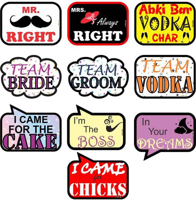 

Pics And You Wedding Themed Party/Photobooth Placard/Board - PLWD20 Photo Booth Board(Wedding)