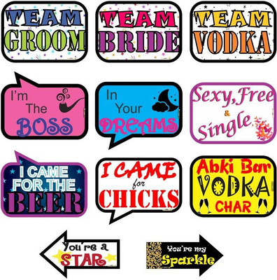 

Pics And You Wedding Themed Party/Photobooth Placard/Board - PLWD15 Photo Booth Board(Wedding)