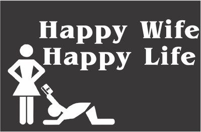 

Funcart Happy Wife Happy Life Photo Booth Board(Party)