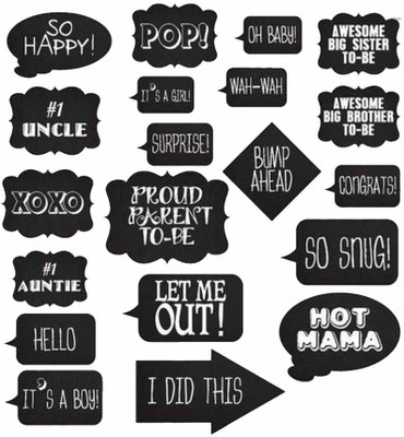 

Fancy Steps baby shower Photo Booth Board(Party)