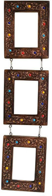 

Craftatoz 3 lair photo frame 6 inch handcrafted(128 MB, Brown)