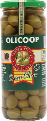 

Olicoop Plain Green whole Olive Pickle(450 g)