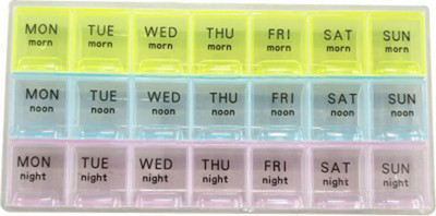

Divinext 1 week Storage Medical Organizer Pill Box(Multicolor)