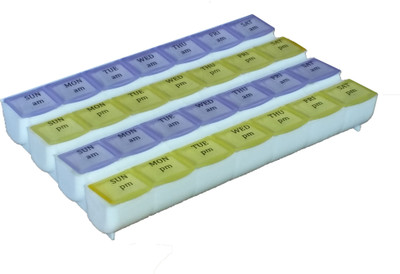 

Ezy 2 weeks Pill Box(Yellow, Purple)