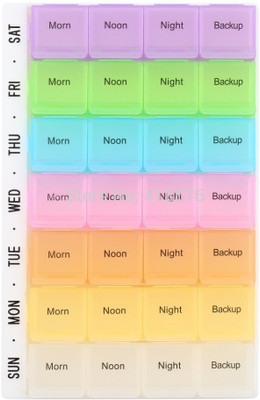 

Sphiron 7-day Pill Box(Multicolor)