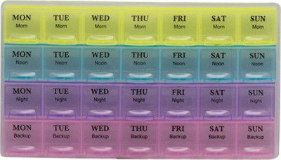 

Divinext 1 week Pill Medicine Tablet Case box Storage Pill Box(Multicolor)