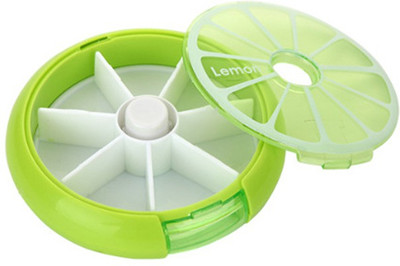 

Everything Imported Automatic Rotating 7 Day Medicine Pill Box with Tray, Medication Organizer PB-1234 Automatic Pill Splitter(Green)