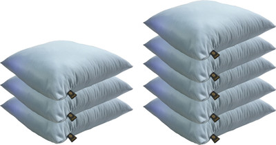 

Lushomes Solid Back Cushion Pack of 8(Light Blue)